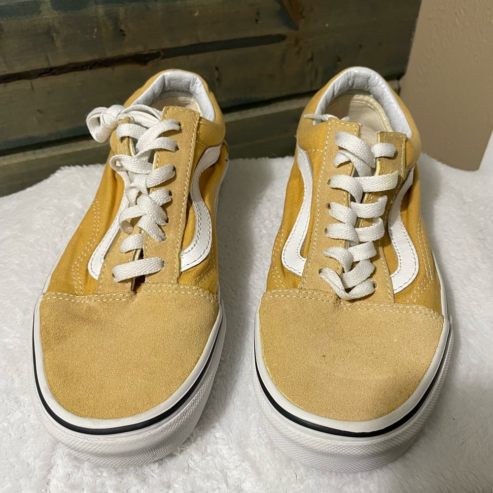 Mustard yellow suede vans